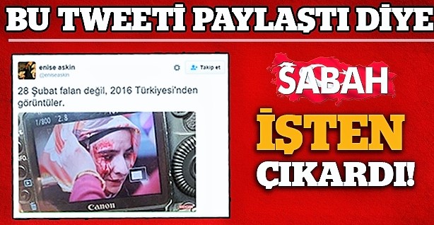 Sabah paylaşımları nedeniyle muhabirini işten attı