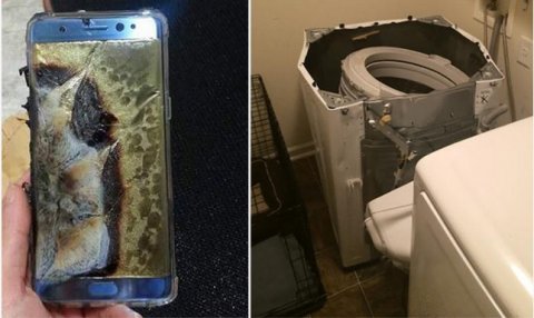 Samsung telefonlardan sonra çamaşır makineleri de patlıyor