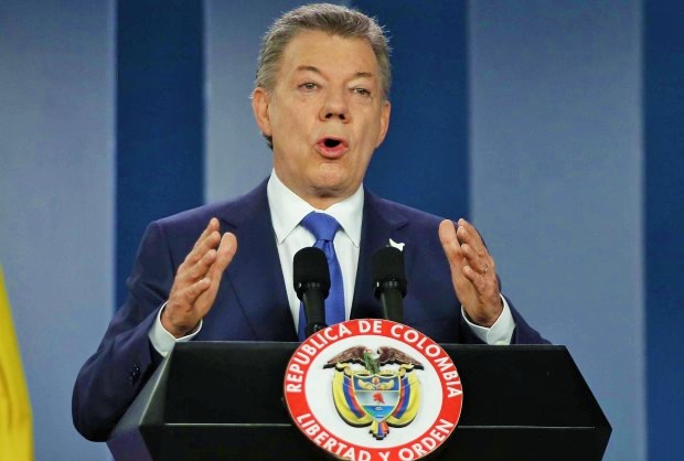 Nobel Barış Ödülü, Kolombiya Cumhurbaşkanı Juan Manuel Santos’a