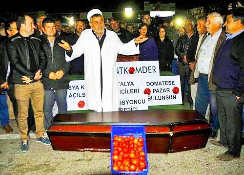 Türkiye’de domatesin de ‘cenaze namazı’ kılındı