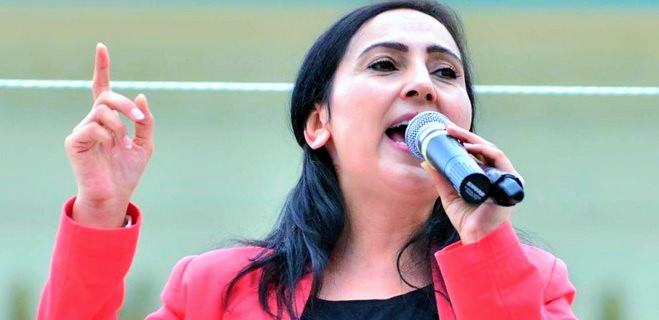 Figen Yüksekdağ’a mahkemede 8 Mart kutlaması