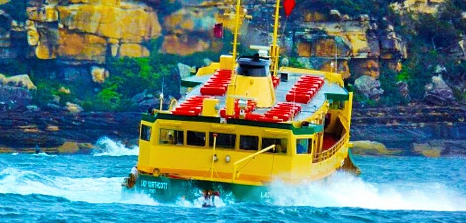 Sydney’de bir feribot dev dalgalarla karşısında zor anlar yaşadı