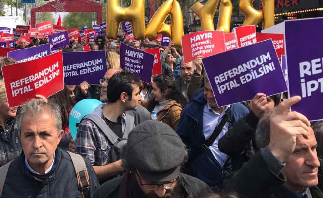 Büyük referandum yürüyüşü: HAYIR bitmedi daha yeni başlıyor
