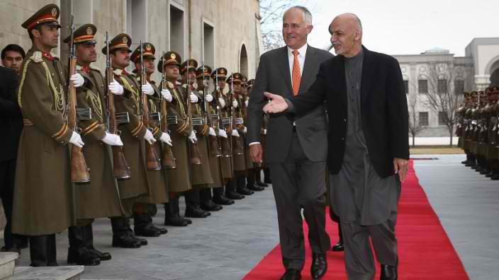 Başbakan Malcolm Turnbull Afganistan’da