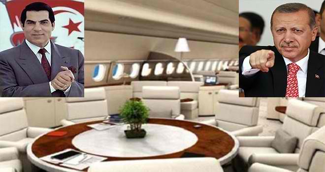 Erdoğan VIP uçağına kavuştu: Tunus’un devrik diktatörünün uçağı ultra lüks hale getirildi