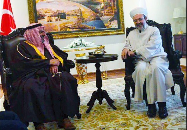Diyanet İşleri Başkanı Görmez, El Kaide finansörünü ağırladı