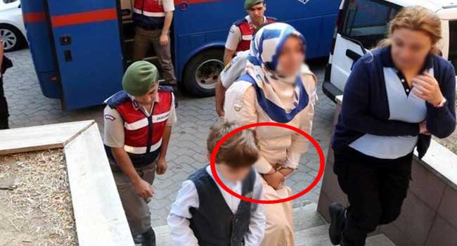 IŞİD’in bile kadınlara uygulamadığı AKP yaptı: Cadı avında çocuğunun yanında anneye  kelepçe