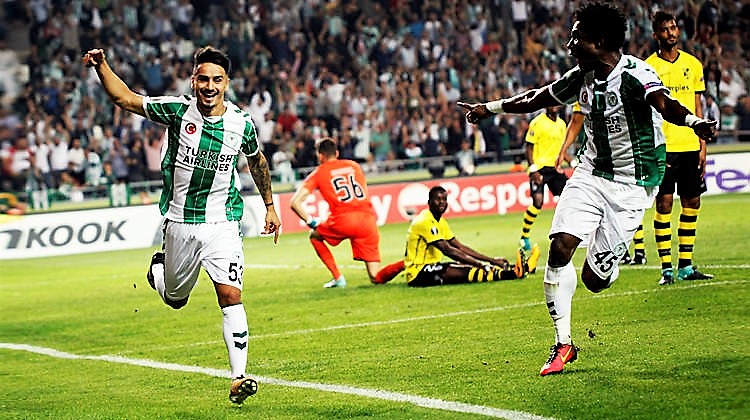 Konyaspor ilk Avrupa galibiyetine imza attı.
