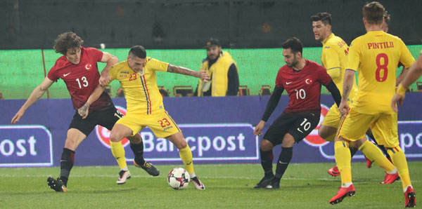 Milliler, Romanya ile karşılaştığı özel maçı 2-0′ kaybetti.