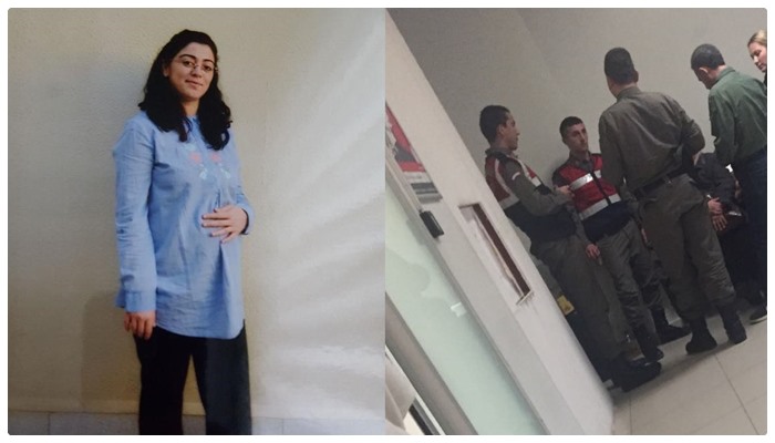 AKP’nin utanç nöbeti: Askerler, Ayşe Ateş’i ve doğacak bebeğini cezaevine götürmek için bekliyor