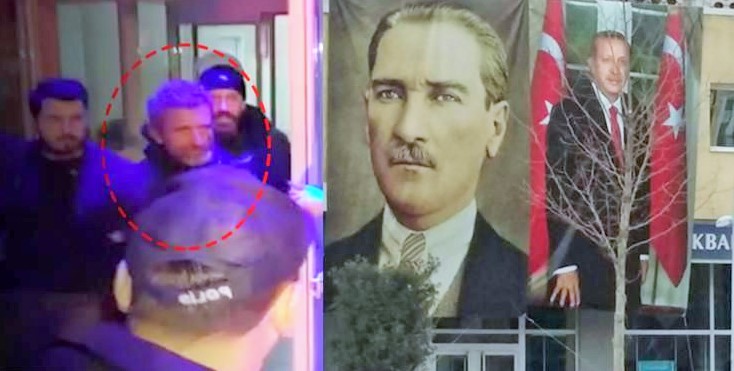 “Açım aç” diyerek Erdoğan’ın posterini indirdi