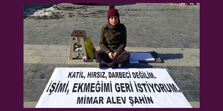 KHK ile ihraç edildi; 1 yıldır oturma eylemi yapıyor: Umut adına martı olmalı