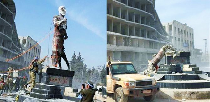 AKP’li vekil, Erdoğan’ı dün Afrin’de heykeli devrilen Demirci Kawa’ya benzetmişti