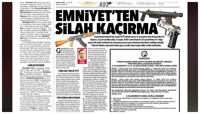 HÜRRİYET’TEN ÇARPITMA: CEMAAT SORUŞTURMALARINDA EL KONULAN TELEFON VE BİLGİSAYARLARI SİLAH GİBİ GÖSTERDİLER!