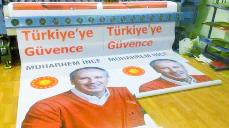 Muharrem İnce’nin adaylık afişi ortaya çıktı: Türkiye’ye güvence, Muharrem İnce
