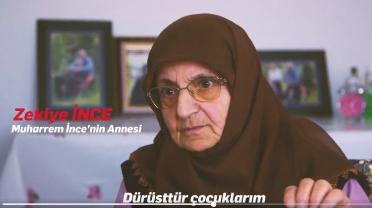 İNCE’NİN ANNESİNDEN CUMHURBAŞKANI ADAYI OĞLUNA İKİ NASİHAT