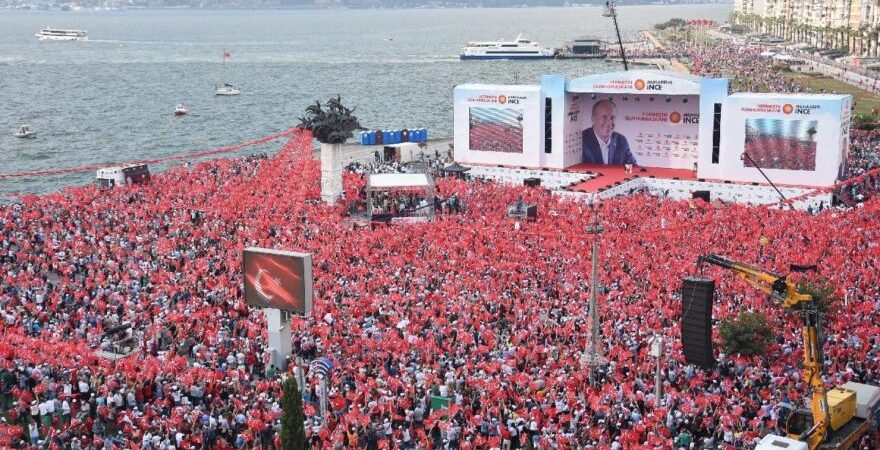 İnce’den rekor: İzmir mitingine 2,5 milyon kişi katıldı