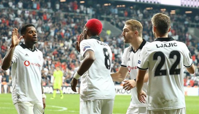 KARTALLAR AVRUPA’DAKİ İLK MAÇINDA GOLLÜ BAŞLADI