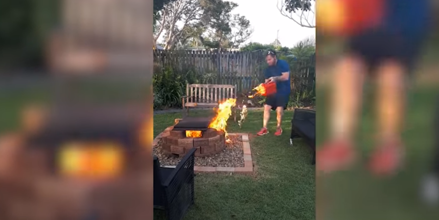 Olay videosu sosyal medyada rekor kırdı: Brisbane mangal yakayım derken az kala evi küle edecekti