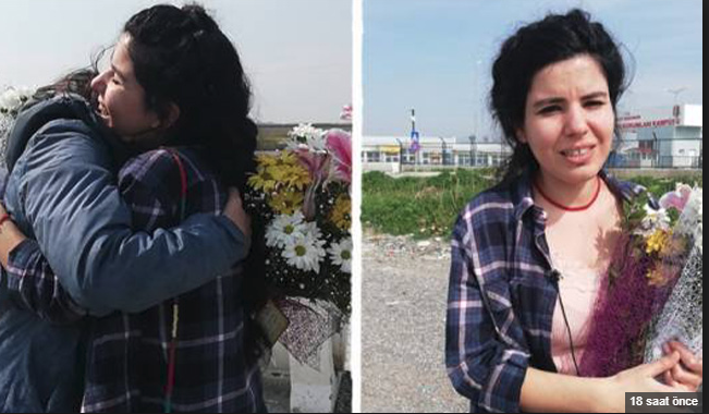 Tahliye edilen gazeteci Zehra Doğan tutuklu diğer meslektaşlar ve Sise Bingöl’ü hatırlattı