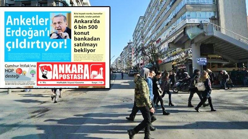 Ücretsiz gazete sürprizi: Ankaralı’ya ‘anketler Erdoğan’ı çıldırtıyor’ sürprizi