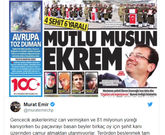 Havuz’un Güneş’i 4 askerin ölümünü İmamoğlu’na bağladı