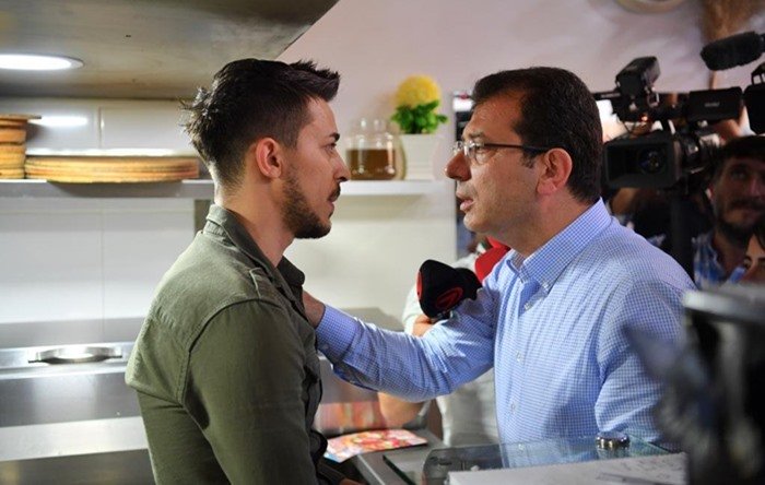 İmamoğlu’ndan genç esnafa: İftira atıp, günah işliyorsun; bana kimse iftira atamaz!