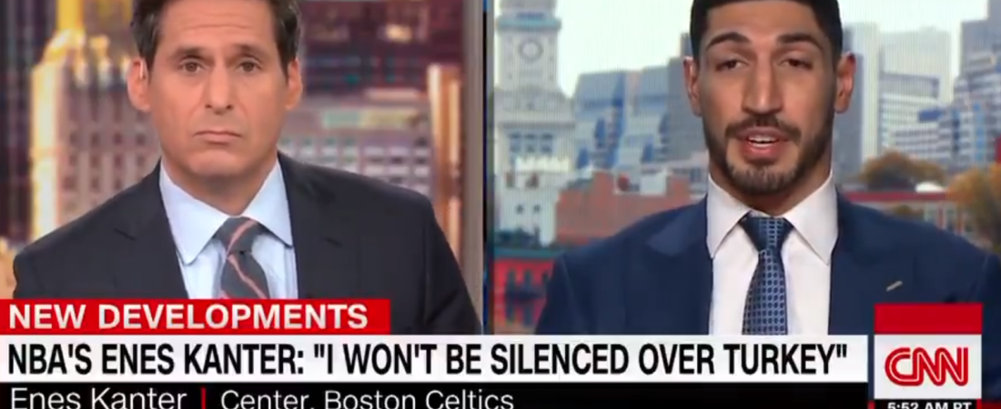 CNN’de konuşan NBA yıldızı Enes Kanter, Erdoğan’ı “yüzyılın Hitleri” olarak tanımladı
