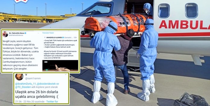 İşte İsveç’ten hasta naklinin perde arkası: 26 bin dolarlık propaganda!