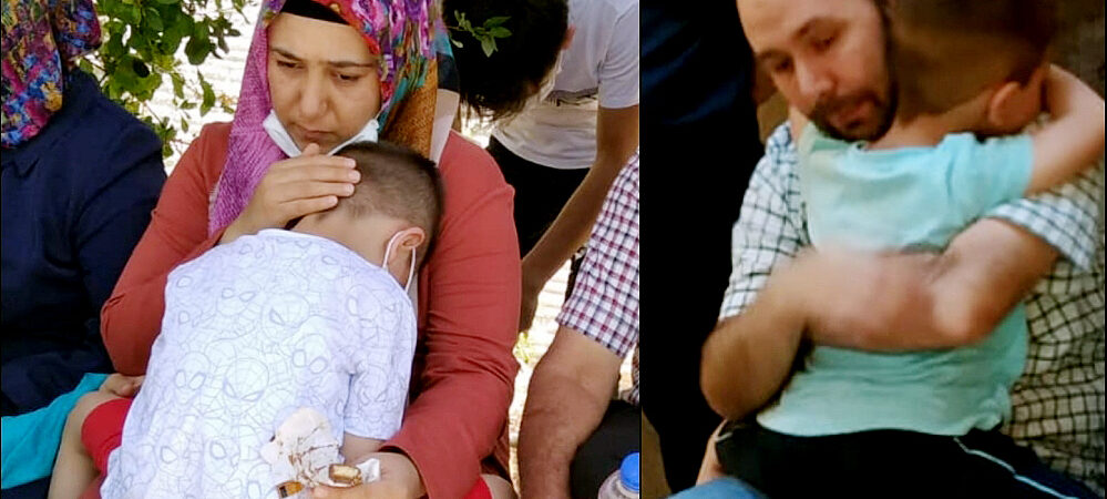 Baba cezaevinde: Ahmet Eşref annesine kavuştu