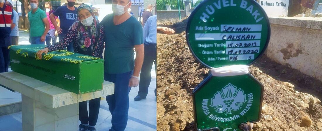 Tutuklu Baba ve anne Çalışkan’dan Selman’a son veda