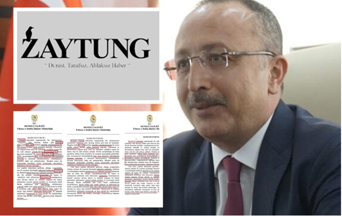 Valiliğin açıklaması Zaytung’a malzeme oldu