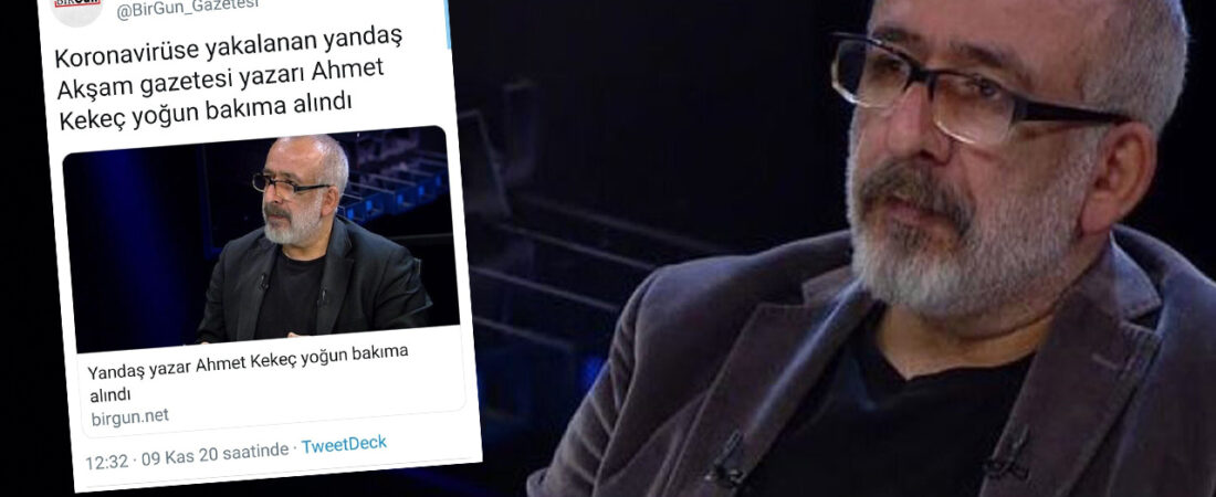 Havuz Gazetesi Akşam’ın Yazarı Ahmet Kekeç koronadan öldü