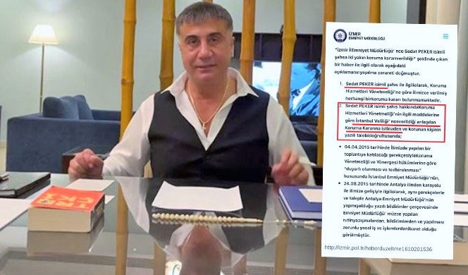 Sedat Peker’e tahsis edilen koruma polisinin belgesi ortaya çıktı