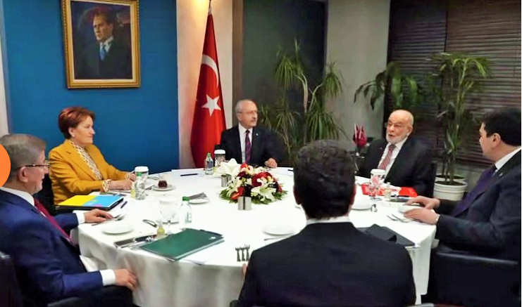 Yeniden bir araya gelen 6 parti liderinden ortak açıklama: Türkiye’yi karanlık günlerden çıkartma kararlılığı içerisindeyiz