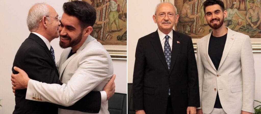CHP lideri Kılıçdaroğlu, tahliye olan askeri öğrenci Furkan Çetinkaya’yla görüştü