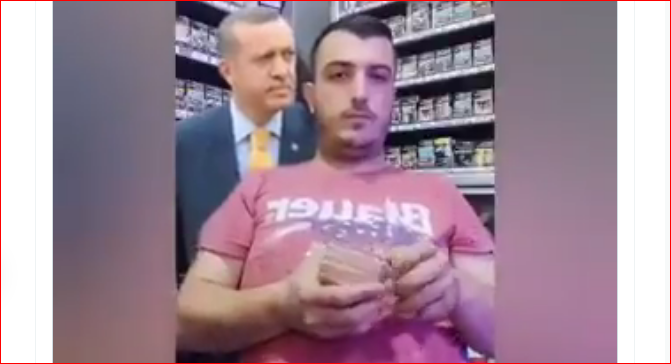 TikTok’ta Erdoğan akımı: Para sayarken arkalarında beliriyor