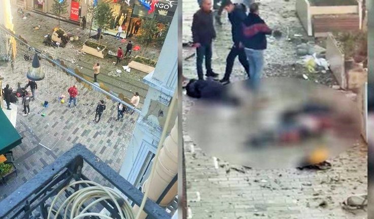 Taksim’de patlama: 6 can kaybı, 81 yaralı