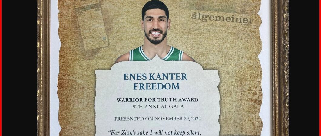 Türk Büyükelçiliği’nin engellemeye rağmen: “Gerçeğin Savaşçısı” ödülü Enes Kanter Freedom’a
