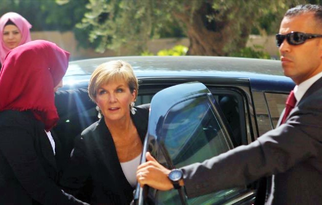 Dışişleri Bakanı Julie Bishop Filistin’de