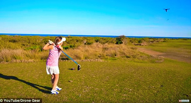8 yaşındaki kız golf atışıyla Drone’yi düşürdü