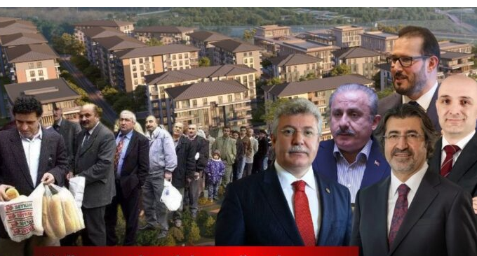 Kışla arazisi yandaşlara: Halk ucuz ekmek, AKP’li bürokrat ve vekiller lüks villa kuyruğunda