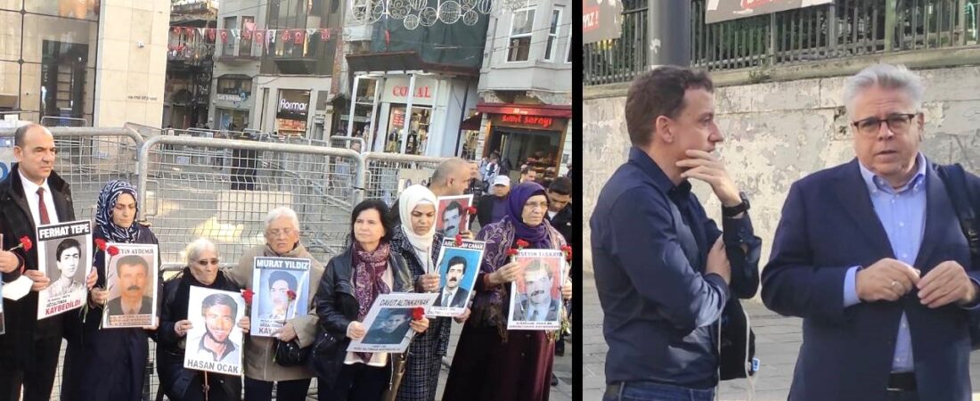 ‘Cumartesi Anneleri’ eylemine katılan AP Raportörü: Polis, AYM kararını tanımıyorsa insan hakları yerlerdedir