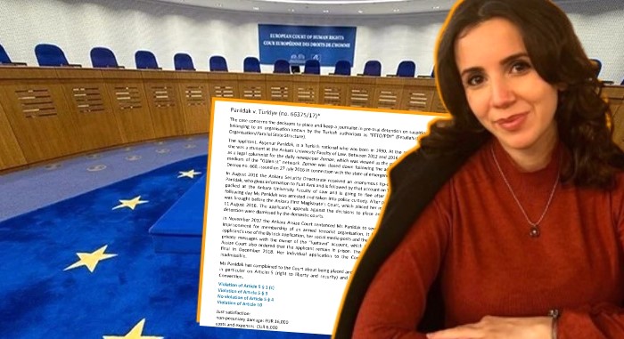 AİHM’den Türkiye’ye bir hukuk tokadı daha: Gazeteci Ayşenur Parıldak’un tutuklanması hukuka aykırı
