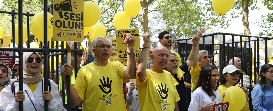 KHK’lılar adalet için Strasbourg’ta buluştu: Avrupa Konseyi’ne ve AİHM’e mektup
