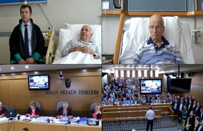 Hastane odasından mahkemeye katılan darbeci Kenan Evren ve köfteci Abdullah amca