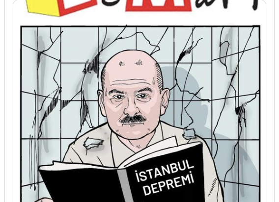 Soylu’nun akıldışı ‘deprem’ açıklamasını Leman da kapağına taşıdı