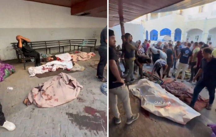İsrail’den Gazze’de bir terör vahşeti daha: Bombalanan okulda, en az 100 sivil hayatını kaybetti