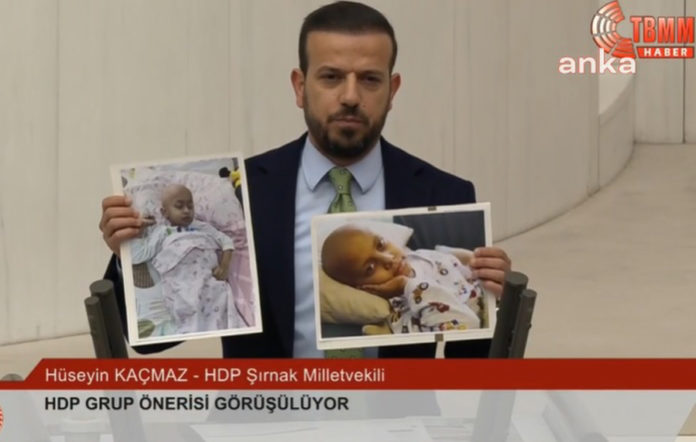 HDP Milletvekili Hüseyin Kaçmaz: Şu iki fotoğrafı size göstermek istiyorum; vicdanınıza sesleniyorum yok mu?