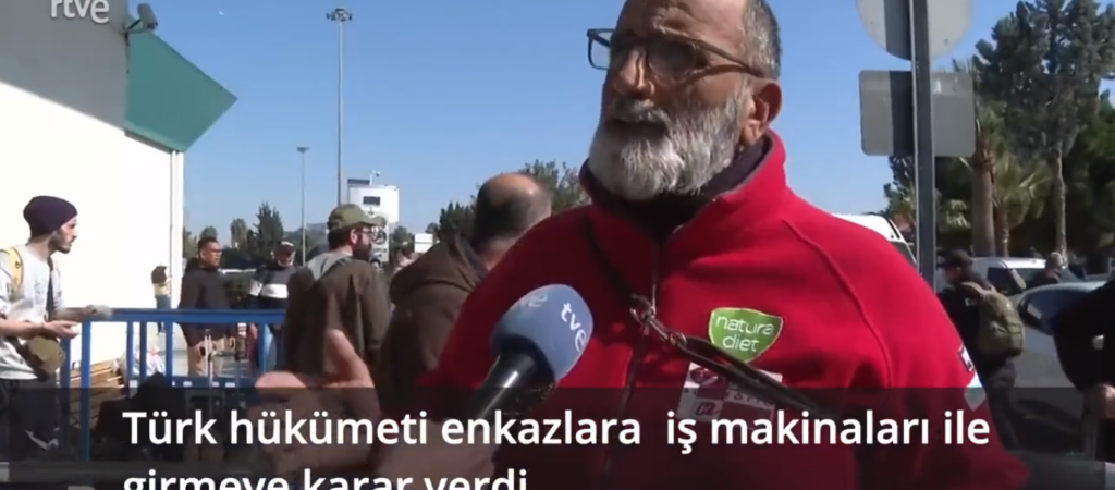 Hatay’da enkaza iş makineleriyle girilmesi üzerine İspanyol ekip ülkeyi terk etti